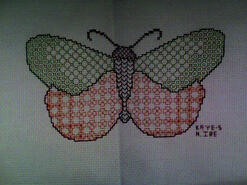 Cross stitch square for Jessica E's quilt