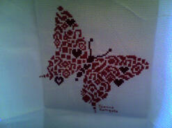 Cross stitch square for Jessica E's quilt