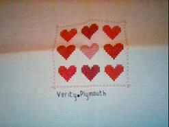 Cross stitch square for Hajir's quilt