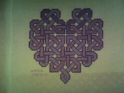 Cross stitch square for Myla C's quilt