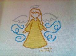 Cross stitch square for Hallie M's quilt