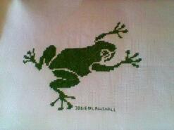 Cross stitch square for Alfie C's quilt