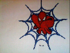 Cross stitch square for Alfie D's quilt