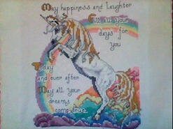 Cross stitch square for Savannah-Leigh's quilt