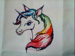 Cross stitch square for Savannah-Leigh's quilt