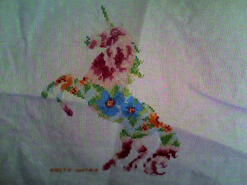 Cross stitch square for Savannah-Leigh's quilt