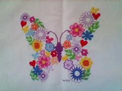 Cross stitch square for Keira A's quilt
