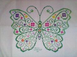 Cross stitch square for Keira A's quilt
