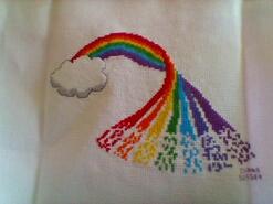 Cross stitch square for Keira A's quilt