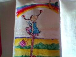 Cross stitch square for Keira A's quilt