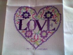 Cross stitch square for Alishah S's quilt