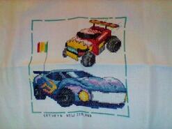 Cross stitch square for Jaxon G's quilt