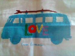 Cross stitch square for Jaxon G's quilt