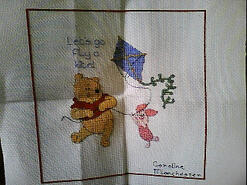 Cross stitch square for Poppy J's quilt