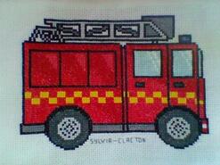 Cross stitch square for Logan H's quilt