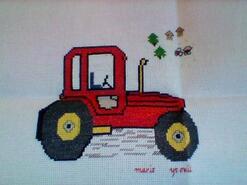 Cross stitch square for Logan H's quilt