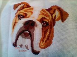 Cross stitch square for Logan H's quilt