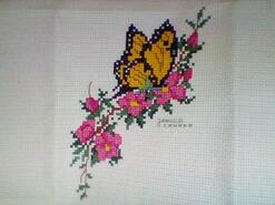 Cross stitch square for Katie R's quilt