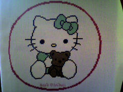 Cross stitch square for Lexi-May's quilt