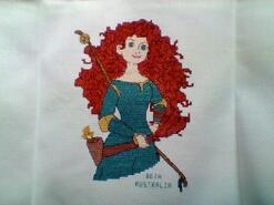 Cross stitch square for Charlotte H's quilt