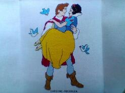 Cross stitch square for Phina L M's quilt