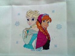 Cross stitch square for Phina L M's quilt