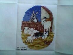Cross stitch square for Malachy's quilt