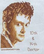 Cross stitch square for Jessie D's quilt