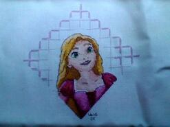 Cross stitch square for Poppy B's quilt