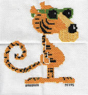 Cross stitch square for Aaron H's quilt