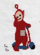 Cross stitch square for Max P's quilt